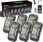 SUNPIE 6 pods RGBW Rock Lights Bluetooth de ângulo total