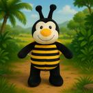 Super Abelha De Presente Pelúcia Grande Antialérgico Bichinhos Para Criança Bebe Brinquedo Amarela Kawaii Decorativo