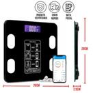 Super Balança Digital Academia Bluetooth Bioimpedancia PRETO Super Balança Digital Academia Bluetooth Bioimpedancia PRETO