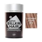 Super Billion Hair Maquiagem Capilar Disfarça Calvície Fibra de Queratina 25g Castanho Claro