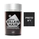 Super Billion Hair Maquiagem Capilar Disfarça Calvície Fibra de Queratina 25g Preto