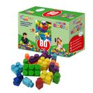 Super Blocks Blocos de montar 80 peças SimoToys