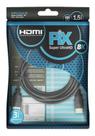 Super Cabo Óptico Toslink 5M Profissional HDMI GOLD 2.1-8K HDR 19P 1.5M, Pix