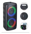 Super Caixa De Som Portátil Amplificada 2 Alto Falante 200w