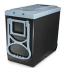 Super Caixa Térmica Cooler 32L Com Rodinhas Prático Preta e Cinza Arqplast