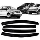 Super calha de chuva vw fox/spacefox/crossfox 4 portas