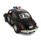 Super Carrinho Ferro Fusca Clássico Miniatura Coleção Polícia