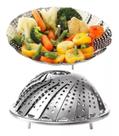 Super Cesto Cozimento A Vapor Grande De Inox Legumes Dieta