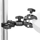 Super Clamp Duplo,Adaptador p/ Tripé Suporte Iluminação Studio,Gimbal,Tubo de Led,Iluminação Foto Super Clamp Duplo,Adaptador p/ Tripé Suporte Iluminação Studio,Gimbal,Tubo de Led,Iluminação Foto