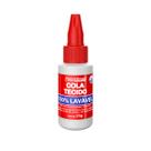 Super Cola Artesanato Cola Tecido 20G Vermelha