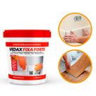 Super Cola Tudo Fixa Forte Adesivo Acrílico Vedax 1kg Concreto Madeira Vidro Metal Rodapé Azulejo