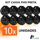Super Combo Elétrico Conduíte Laranja reforçado 3/4" 50m + Caixa de Passagem Octagonal FMS Preta/A