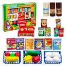 Super Feirinha Infantil 32 Peças - Kit Mercearia/Mercadinho/Comidinha - Brinquedo Pica Pau