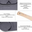 Super Frigideira Antiaderente 3 partes prática Indução Fogão