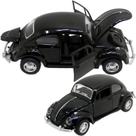 Super Fusca Preto Carrinho Fusquinha Miniatura Ferro Fricção abre Porta e capô Super Fusca Preto Carrinho Fusquinha Miniatura Ferro Fricção abre Porta e capô