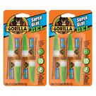 Super Glue Gorilla Gel Clear 3g, 4 tubos (pacote com 2)