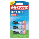 Super Glue Loctite, pacote com 3 ml, seca, tampas transparentes e reutilizáveis