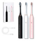 SUPER KIT 2 Escovas Dental Elétrica Vibratória Recarregável Portatil Usb