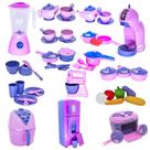 Super Kit Cozinha Infantil Eletro Legumes Café Batedeia 55pç