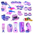 Super Kit Cozinha Infantil Eletro Legumes Café Frutas 63pç