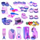 Super Kit Cozinha Infantil Eletro Legumes Café Frutas 63pç