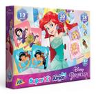 Super Kit Disney Princesas QuebraCabeça/Dominó/Jogo Memória Super Kit Disney Princesas QuebraCabeça/Dominó/Jogo Memória