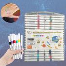 Super Kit Estojo Canetinhas Profissional Permanente Ponta Dura 1linha Touch 89 Cores Acrilic Maker