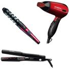Super Kit Mondial Prancha P-15, Secador Max Travel SC-10 E Modelador EM-05 Bivolts