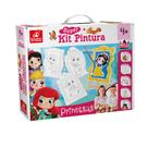 Super Kit Pintura Princesas com 4 Telas para Colorir
