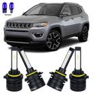 Super Led 6000K Farol Baixo Alto Jeep Compass