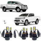 Super Led 8000K Farol Baixo Alto Milha Toyota Hilux