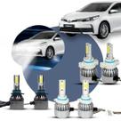 Super LED Farol Alto Baixo Milha Toyota Corolla 2015 a 2019 6000K 30000h