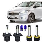 Super Led Farol Baixo Alto Milha Onix Prisma 2013 Até 2019