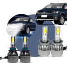 Super LED Farol Baixo Milha VW Saveiro G6 Cross 6000K 30000h