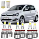 Super Led Fox 2010-2013 Luz Alta Baixa Milha 6000k + Led T10