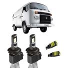Super Led H4 Sem Erro 8000LM Kombi 1957 A 2016 + Pingo T10