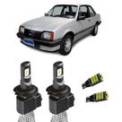 Super Led H4 Sem Erro 8000LM Monza 1982 A 1996 + Pingo T10