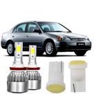 Super Led Honda Civic Luz Alta Baixa Milha 6000k + Pingo T10