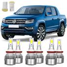 Super Led Luz Alta Baixa Milha Amarok 6000k + Led T10