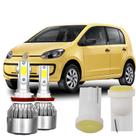 Super Led Up Luz Alta Baixa 6000k Tipo Xenon + Pingo T10