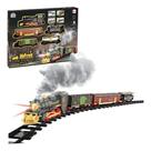 Super Locomotiva Deluxe Faz Fumaça Som Luz Ferrorama Braskit