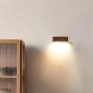 Super Luminária Led Madeira Touch Magnética Recarregável Usb