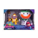 Super Mario Galaxy Filme Carro Deluxe Cara de Palhaço Com Boneco Bowser Jr. 12 Cm - Sunny