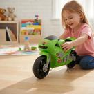 Super Moto 360 Esportiva Verde Brinquedo Veículo Infantil Presente Menino Criança Rodas