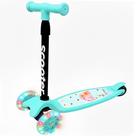 Super Patinete Feminino Unicórnio Verde Luz Regula Altura Retrátil