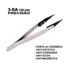 Super Pinça Anti Estática Ponta Cerâmica 3-sa Profissional Super Pinça Anti Estática Ponta Cerâmica 3-sa Profissional
