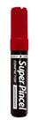 Super Pincel Marcador Permanente Chanfrado Vermelho 12mm - Compactor