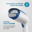 Super Vaporizador de Roupas 110V, Passadeira a Vapor Portátil com Escova, Reservatório de 200ml, Vapor Quente 160C