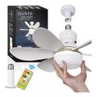 Super Ventilador De Teto Com 3 Tom Luz 60w Bocal E27 C/ Controle
