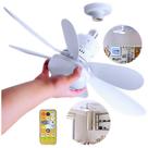 Super Ventilador Teto Lampada Bocal E27 30w Silencioso Bivolt Flor